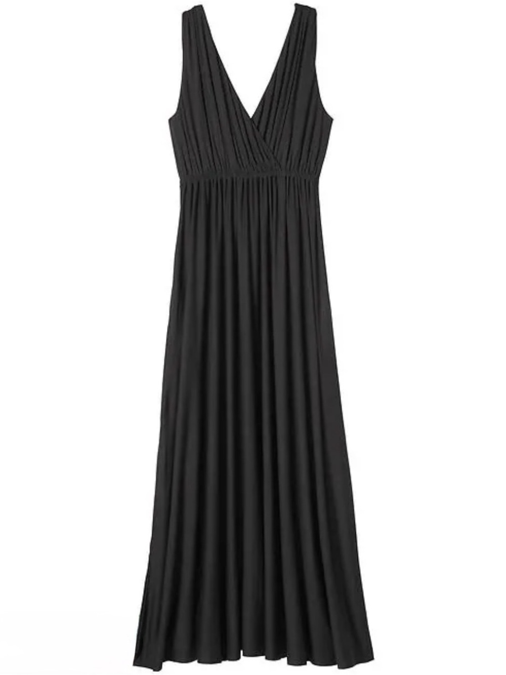 Banana Republic GODDESS MAXI DRESS Sleeveless Pleated Maxi Dress S black